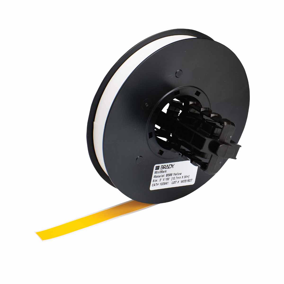113195 Label Vinyl 0.5in x 100ft YL