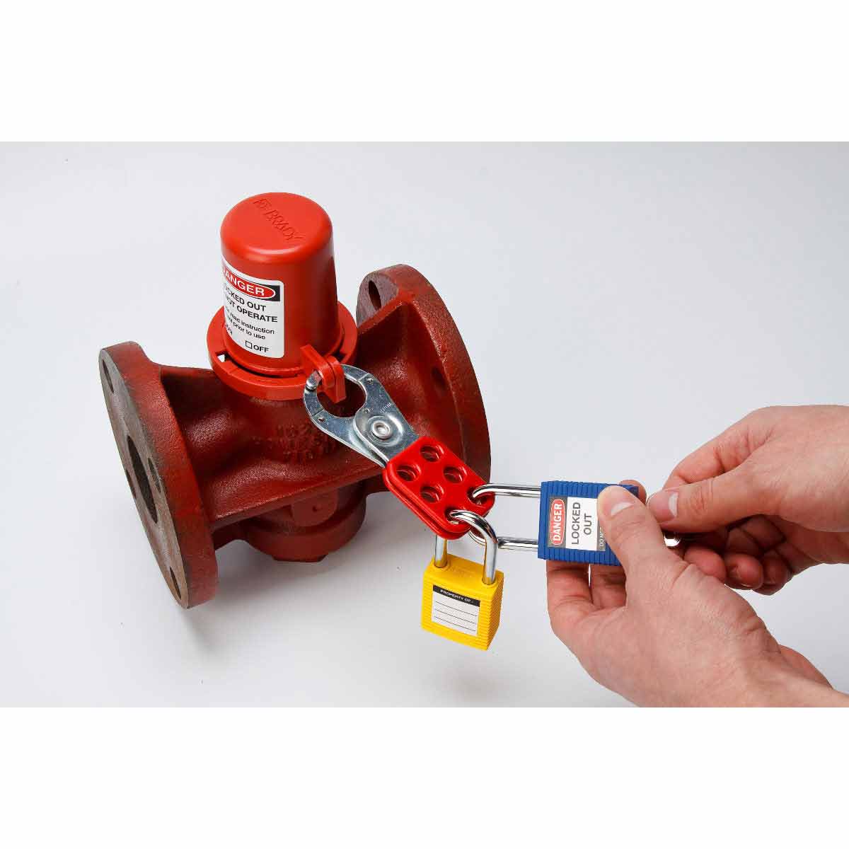 Drinking Fountain Safety Cover & Plug Valve Lockout 2.125" Valve Stem