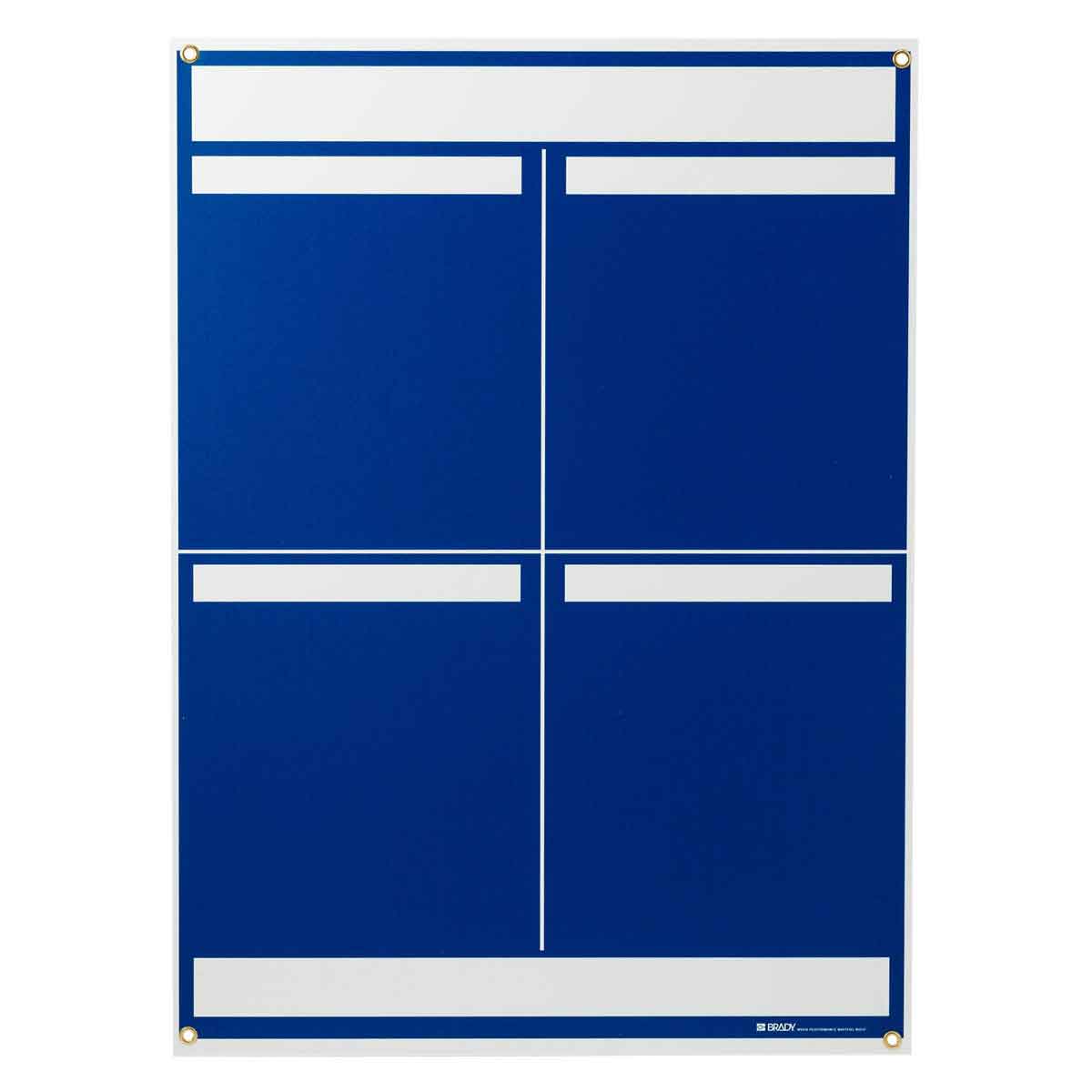 114611 LEAN METRIC DISPLAY BOARD 25"X34.25"BLUE