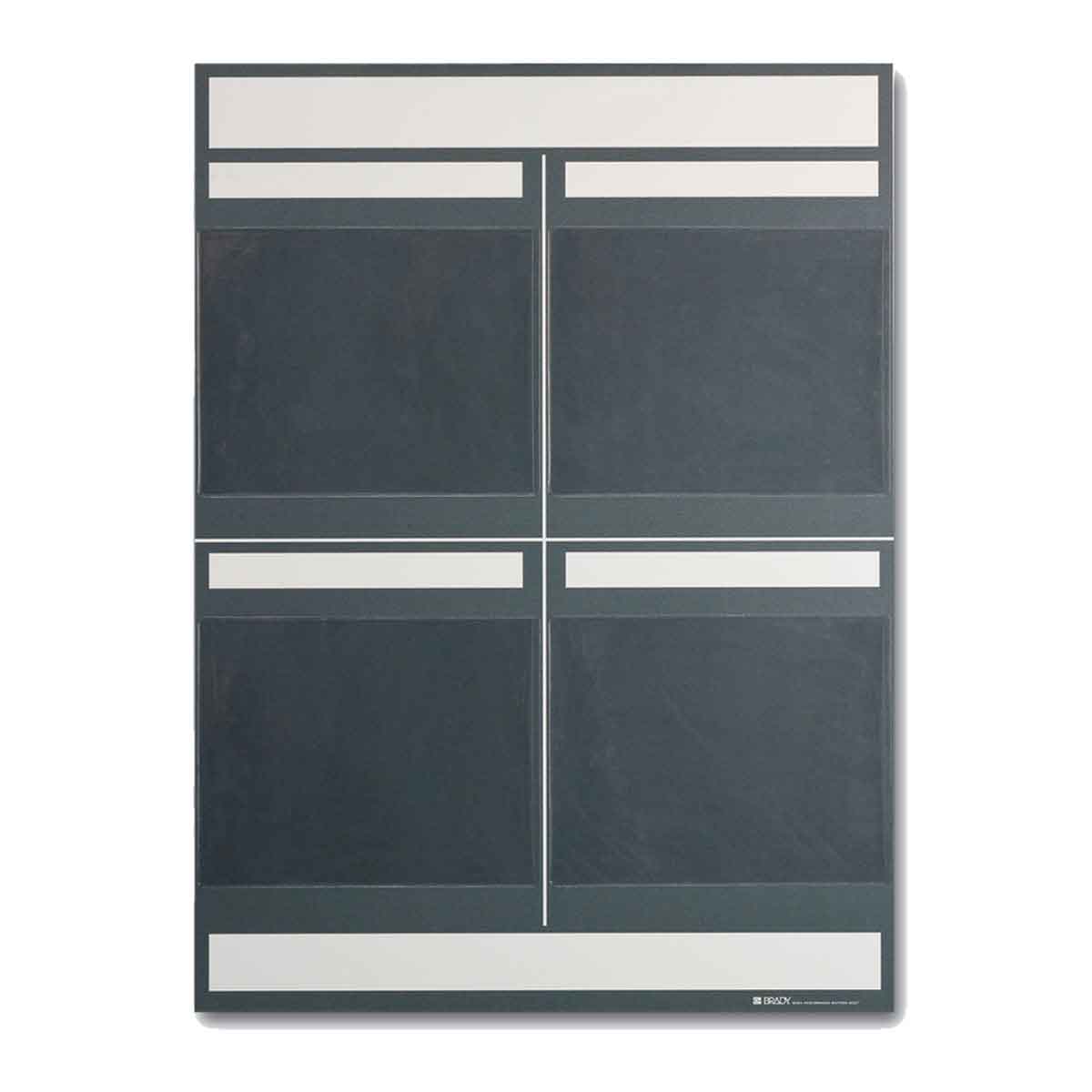 114612 LEAN METRIC DISPLAY BOARD 25"X34.25"GREY