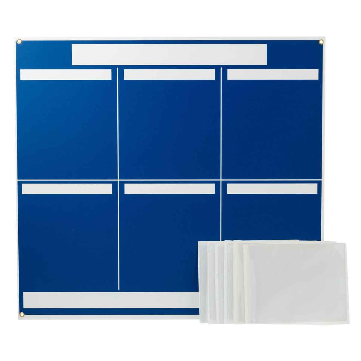 114613 LEAN METRIC BOARD 37.25"X34.25" BLUE