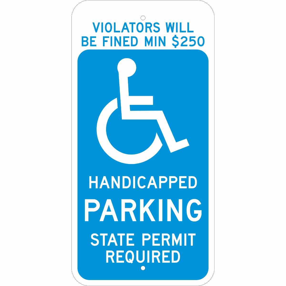 115252 ADA TRFC SIGN CONN -PARKING RE HIP