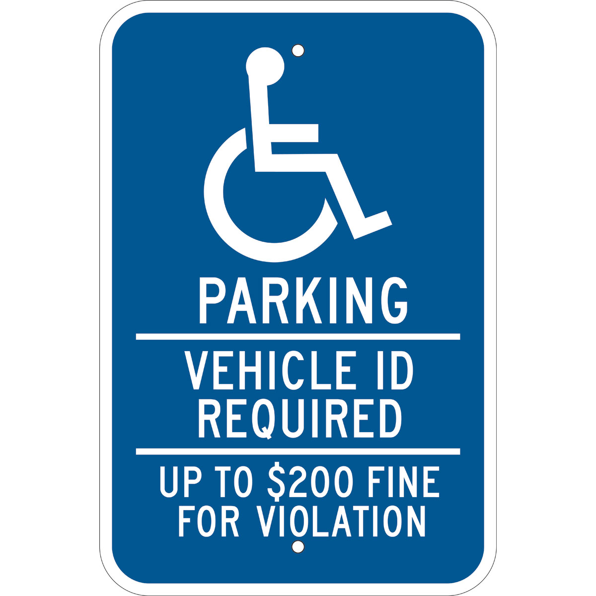 115256 ADA TRFC SIGN MINN - PRKG VEH HIP