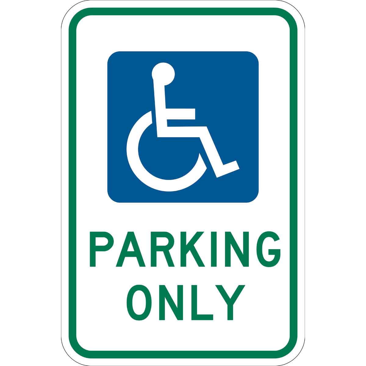 115262 ADA TRFC SIGN OHO -PARKING ONL HIP