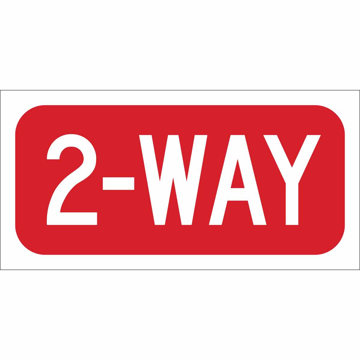 115422 TRFC SIGN 2 WAY REFL 6X12 AL HIP