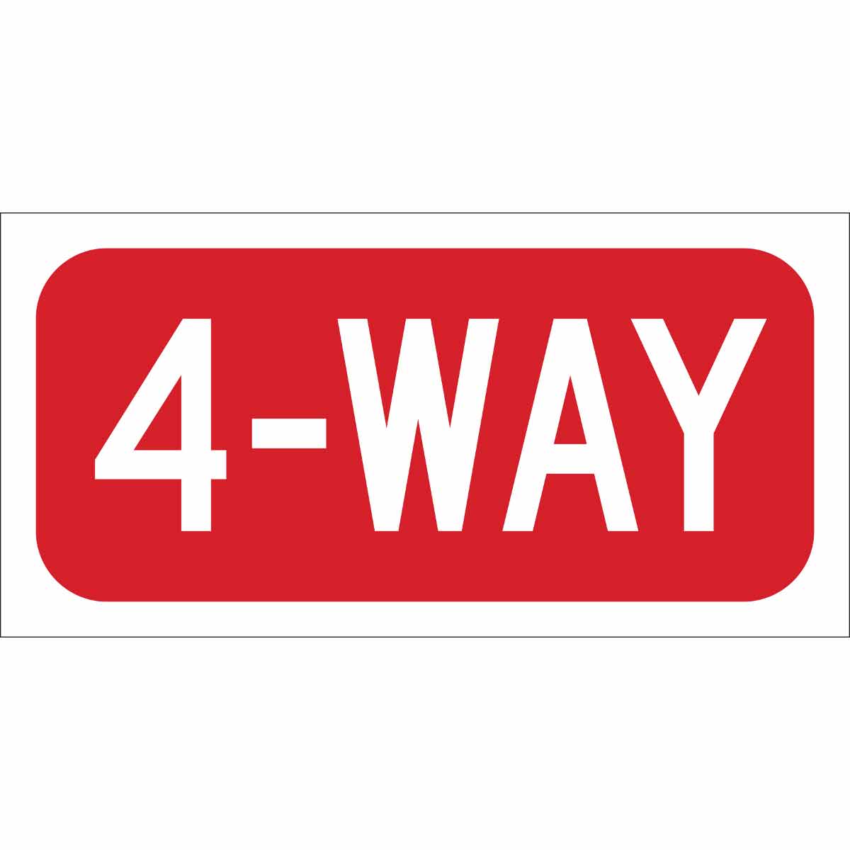 115425 TRFC SIGN 4 WAY REFL 6X12 AL HIP