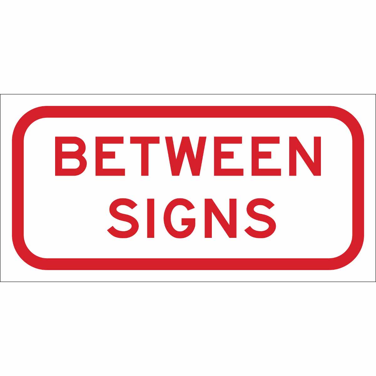 115433 TRFC SIGN BETWEEN SIGNS REFL HIP