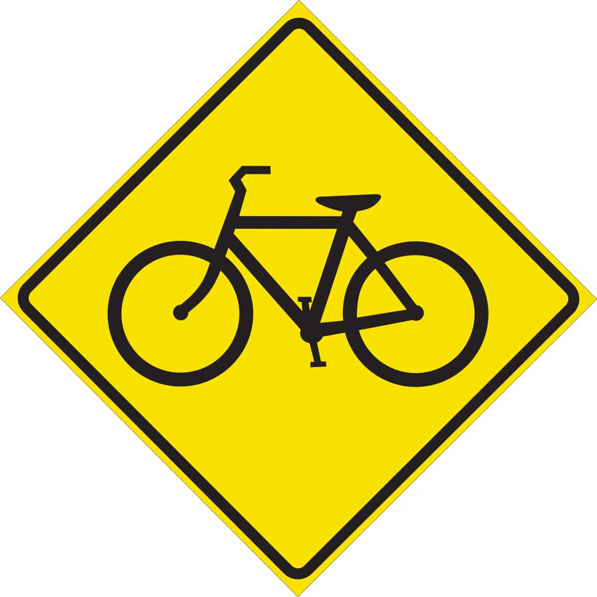 115437 TRFC SIGN BIKE XING PICT REFL HIP