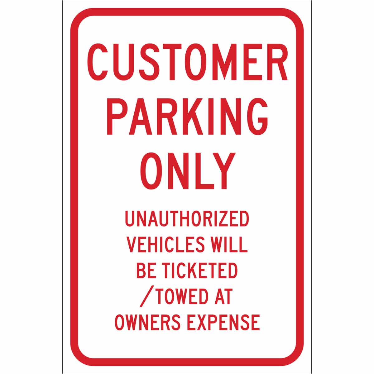 115448 TRFC SIGN CUST PRKG REFL 18X12 HIP