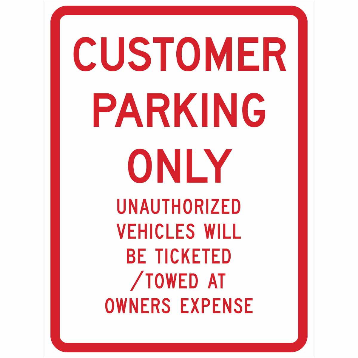 115449 TRFC SIGN CUST PRKG REFL 24X18 HIP