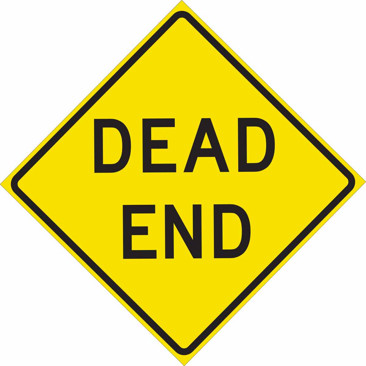 115450 TRFC SIGN DEAD END REFL 24X24 HIP