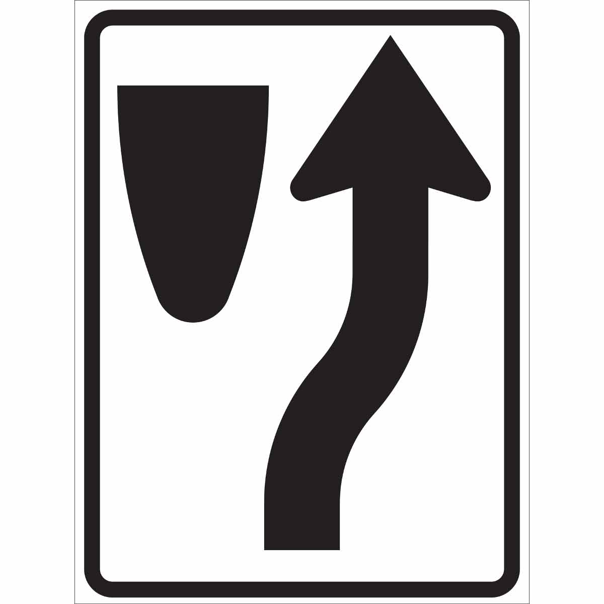 115492 TRFC SIGN KEEP RIGHT REFL HIP