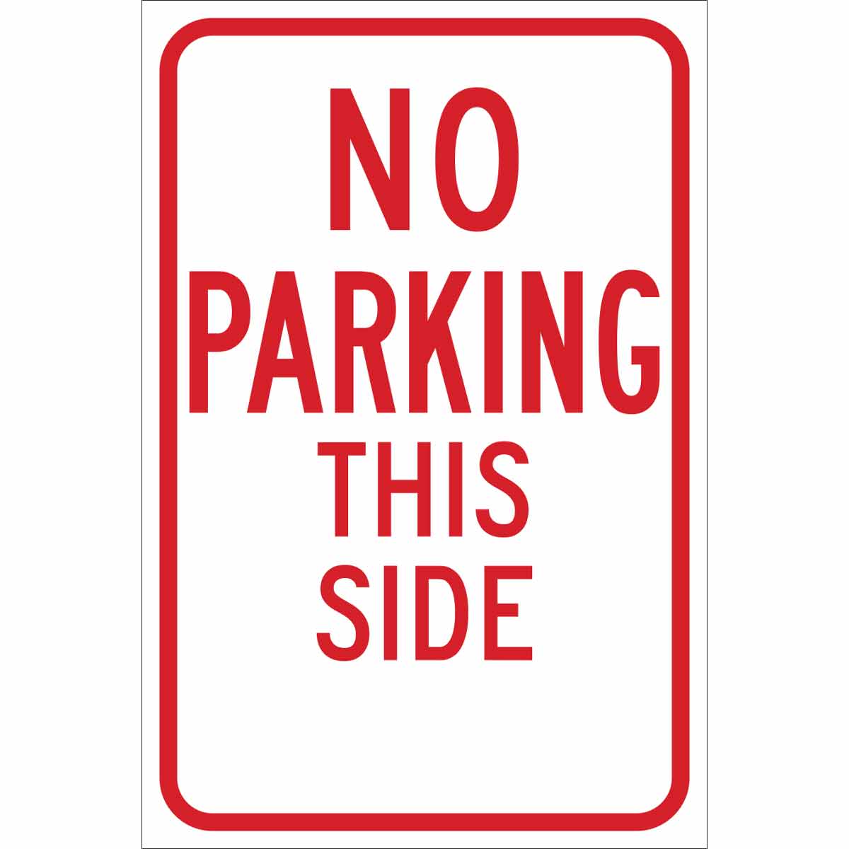 115519 TRFC SIGN NO PRKG SIDE REFL HIP