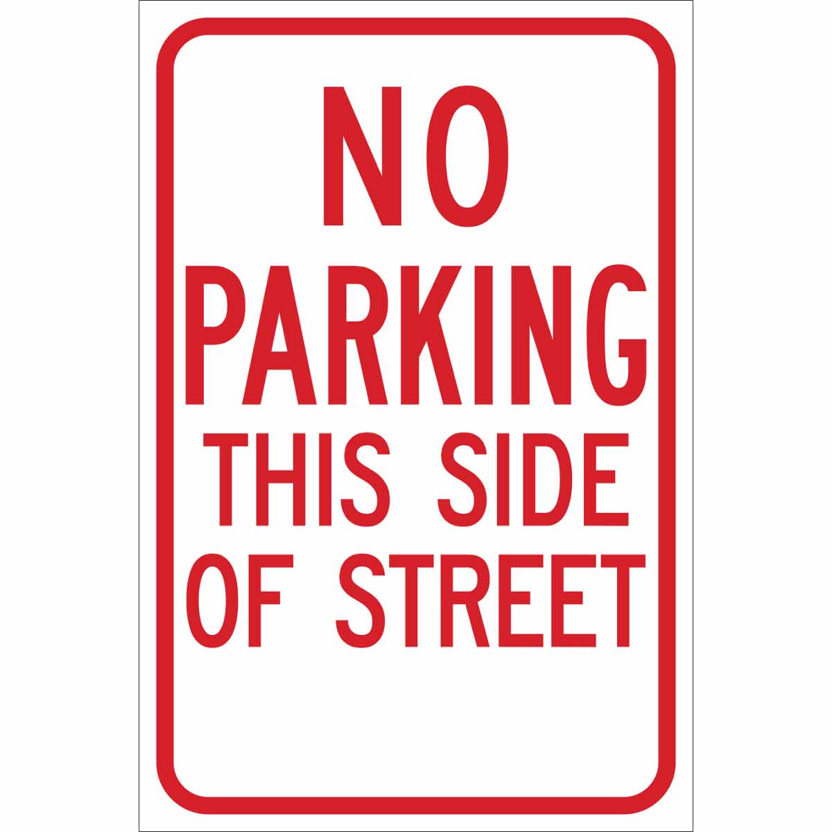 115521 TRFC SIGN NO PRKG THIS REFL HIP