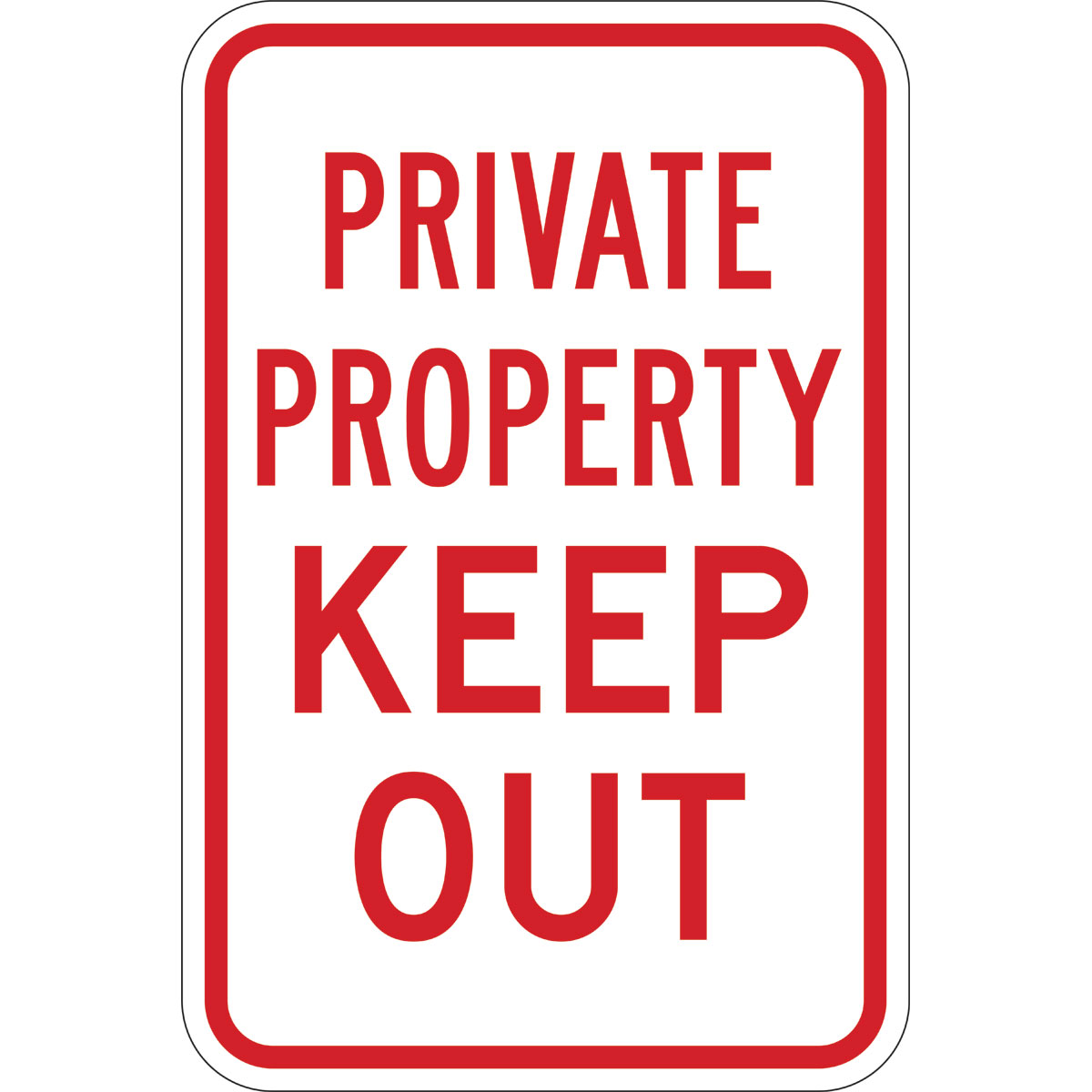 115549 TRFC SIGN PVT PROP KEEP REFL ENG