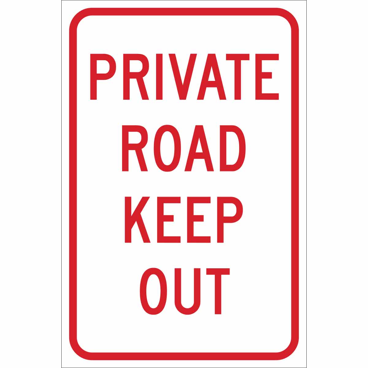 115551 TRFC SIGN PVT ROAD KEEP REFL ENG