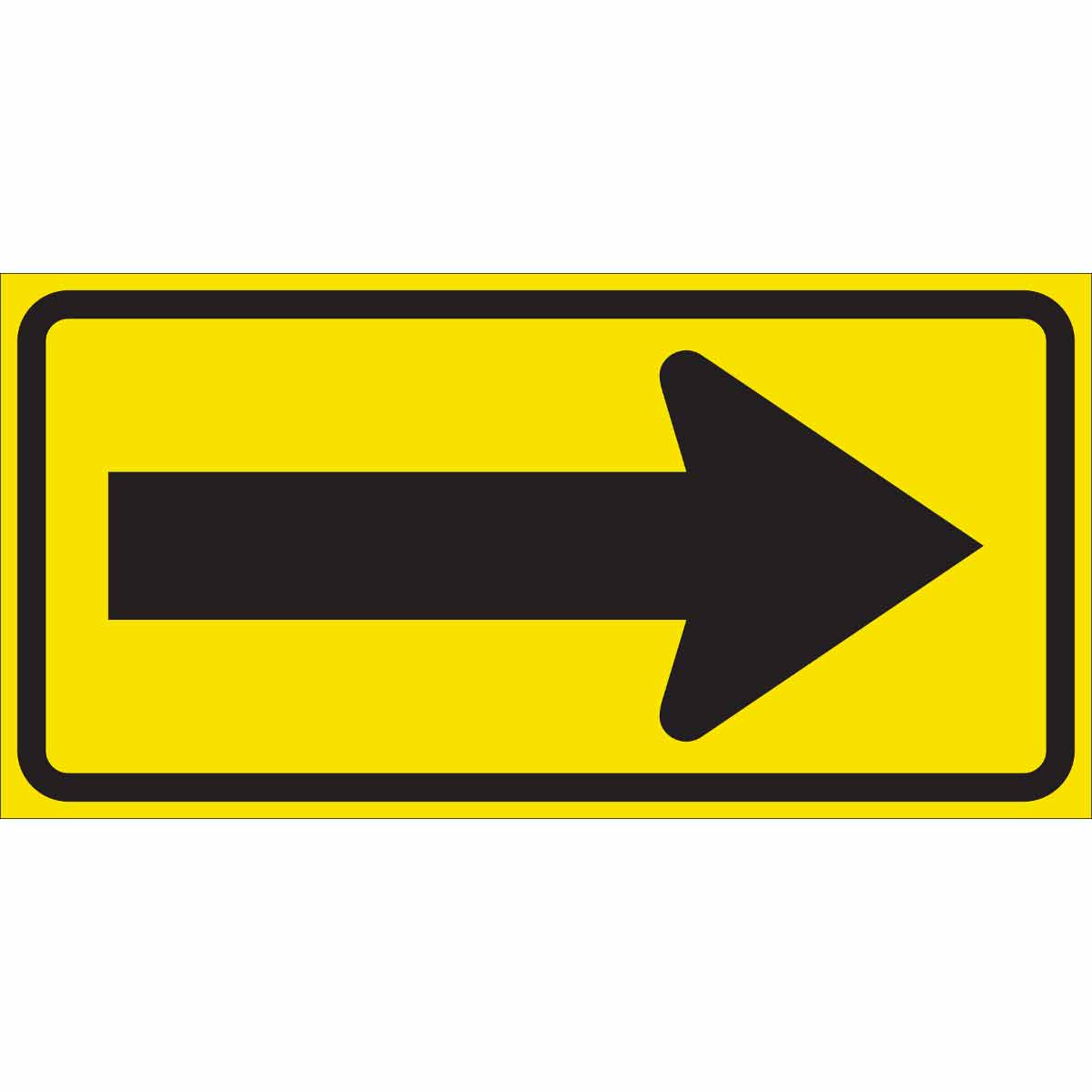 115556 TRFC SIGN RIGHT ARW REFL 12X24 HIP