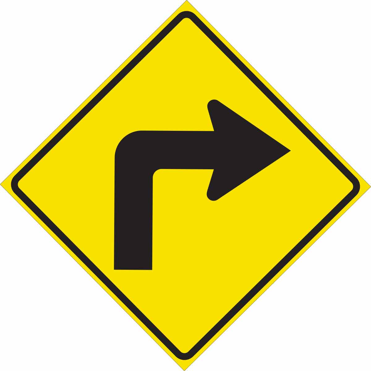 115557 TRFC SIGN RIGHT ARW REFL 24X24 HIP
