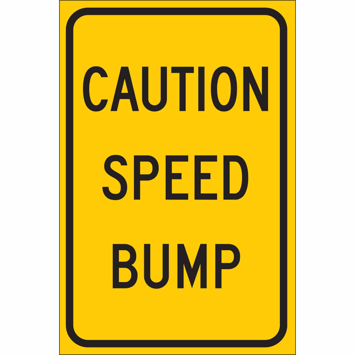 115584 TRFC SIGN SPD BUMP REFL 18X12 HIP