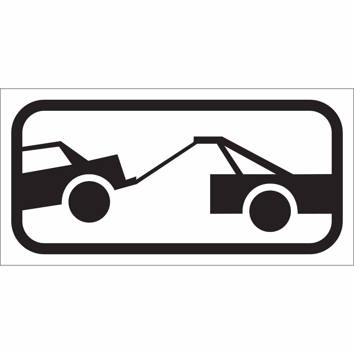 115596 TRFC SIGN TOWING PICT REFL ENG