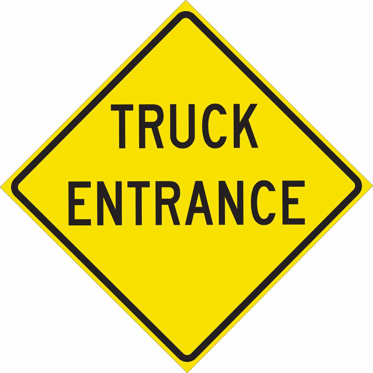 115598 TRFC SIGN TRUCK ENTR REFL HIP