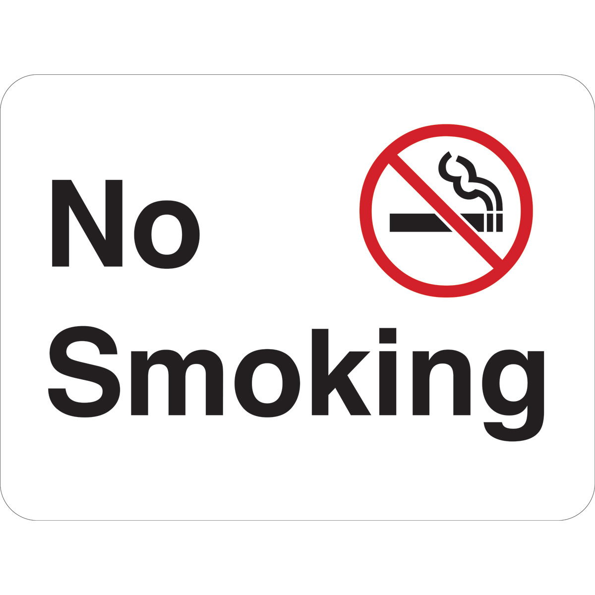 115620 TRFC SIGN NO SMOKING ENG