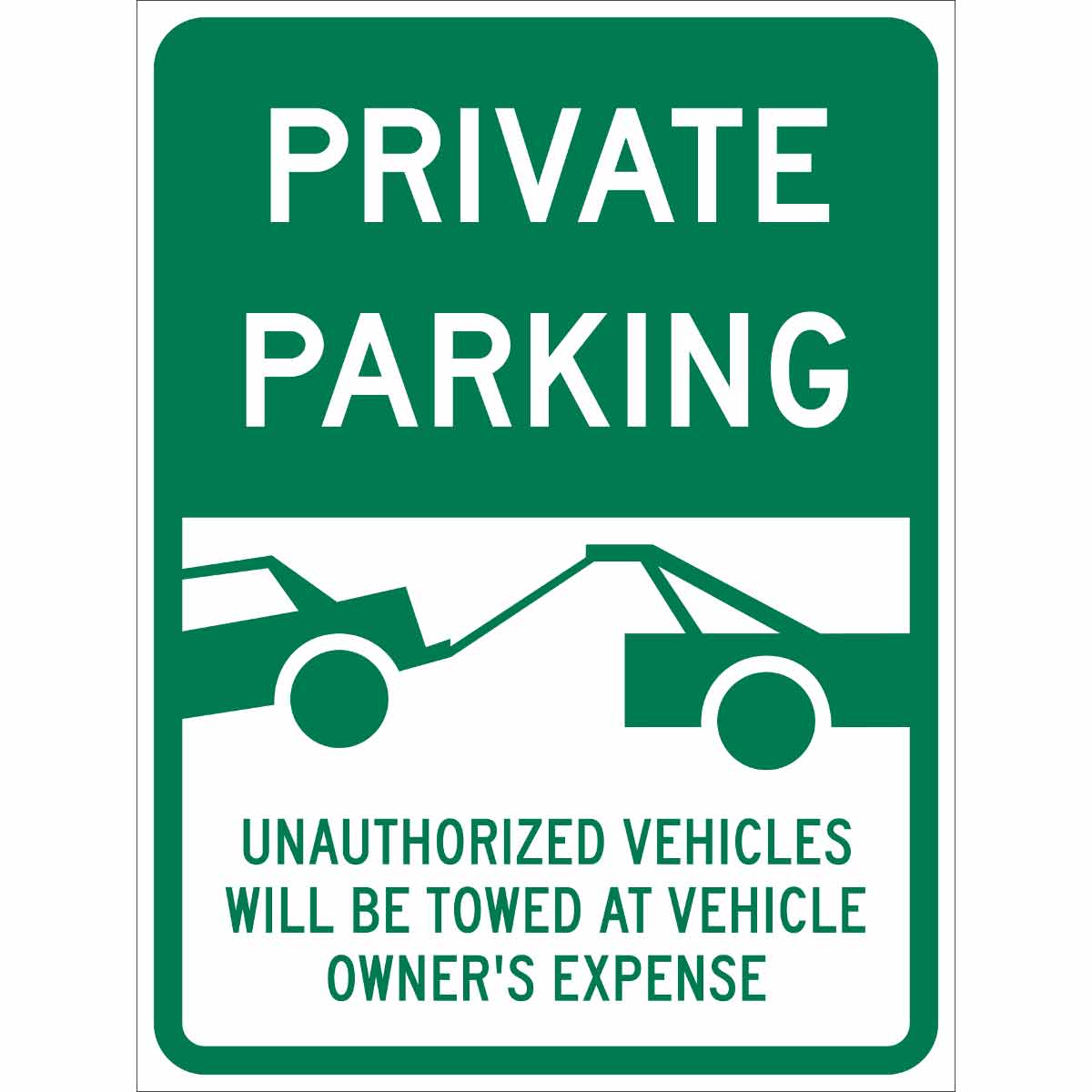 115635 TRFC SIGN PRIVATE PARKING ENG