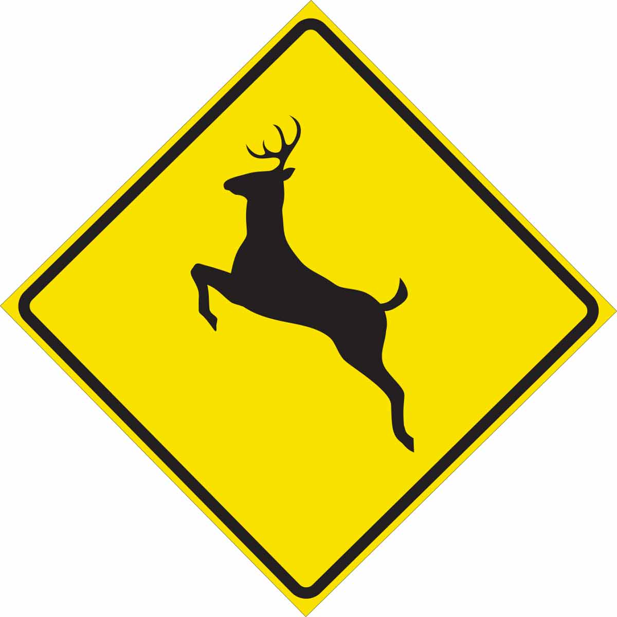 115649 TRFC SIGN DEER CROSSING HIP