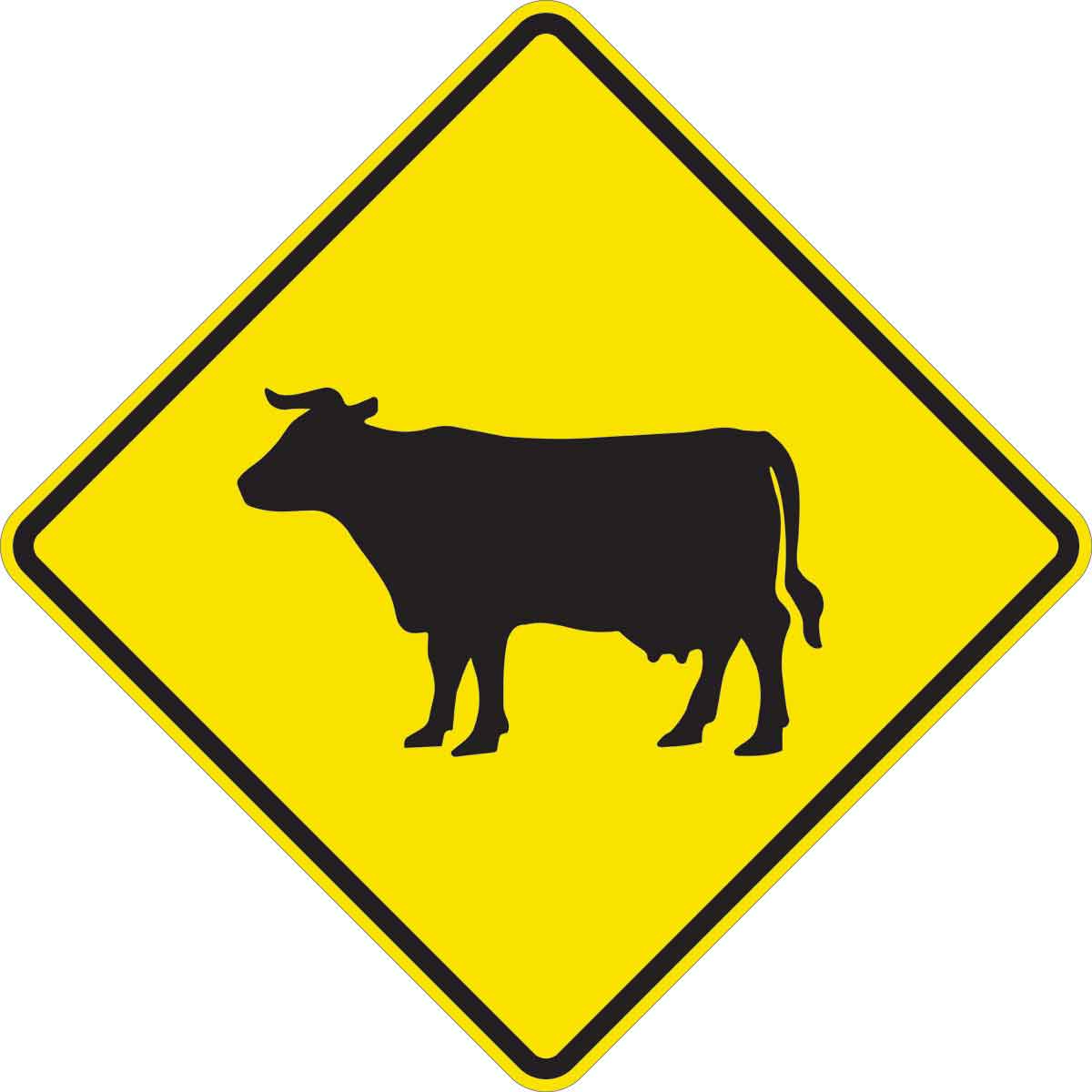 115650 TRFC SIGN CATTLE CROSSING HIP