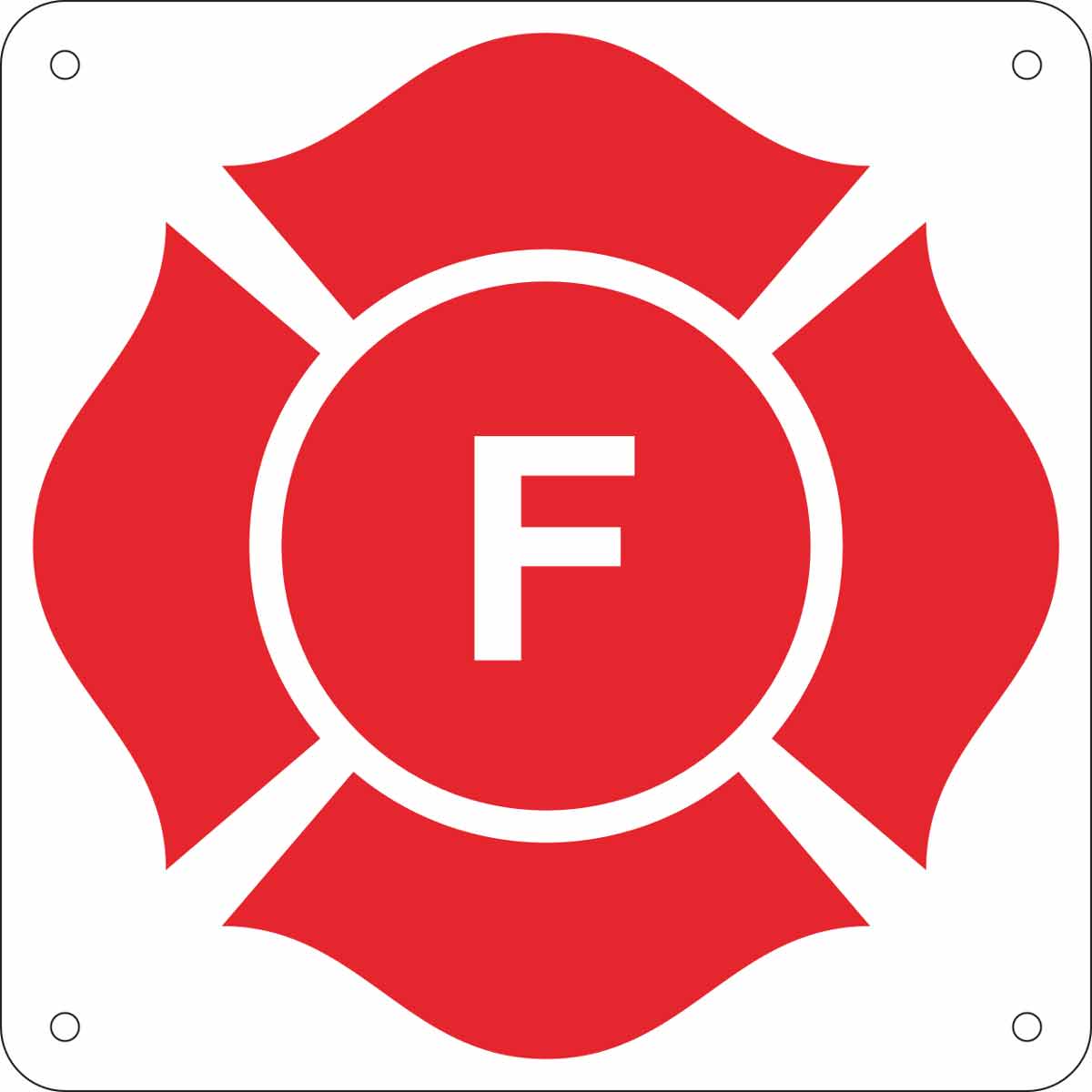 116359 FL TRUSS MARKING ALUM SIGN "F" ENG