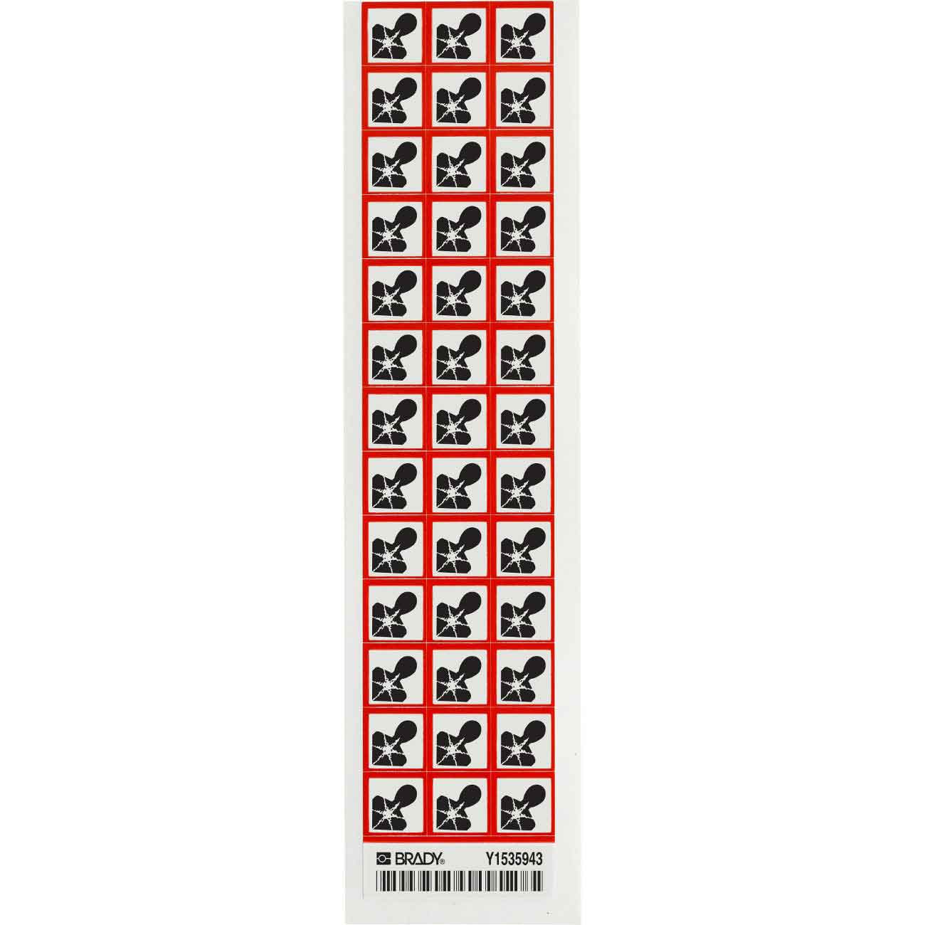 118851 GHS HEALTH DANGER B7569 39/CARD 5/8"