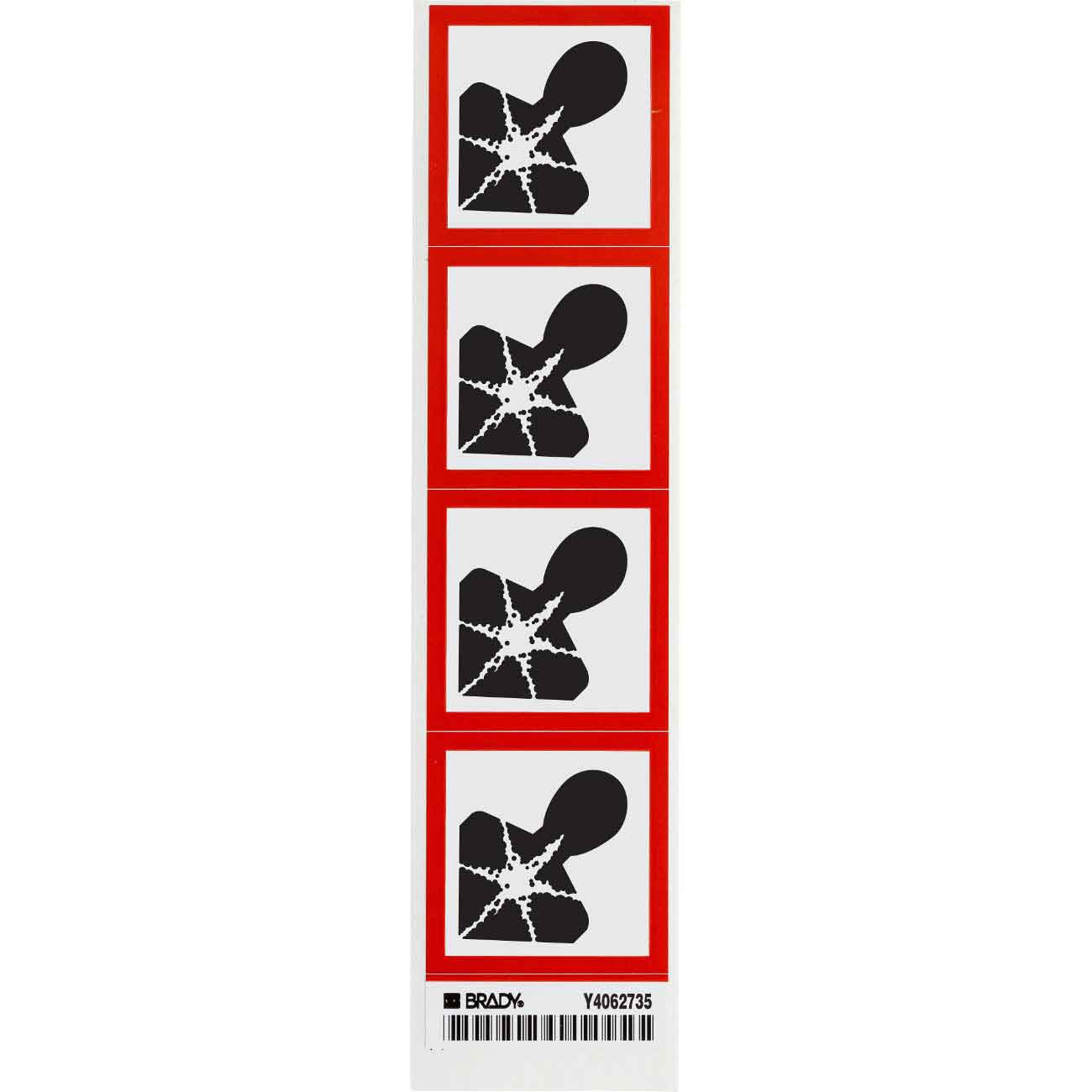 118853 GHS HEALTH DANGER B7569 4/CARD 2"