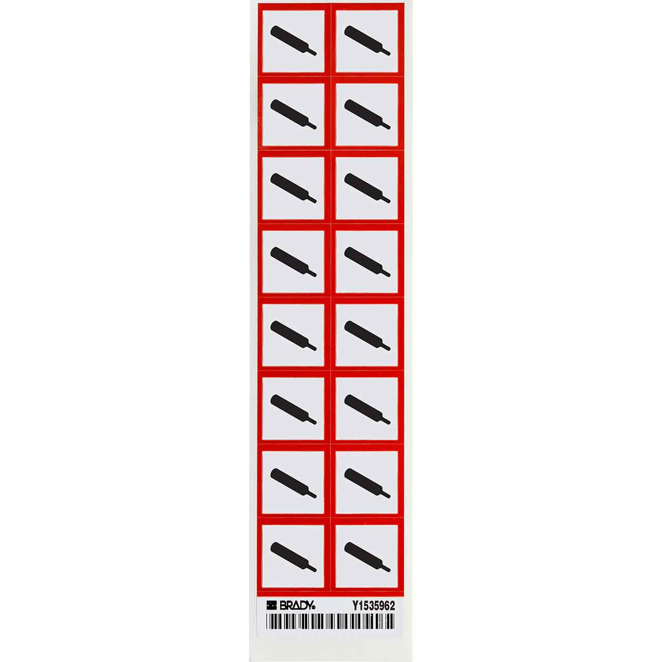 118888 GHS GAS PRESSURE B235 16/CARD 1"