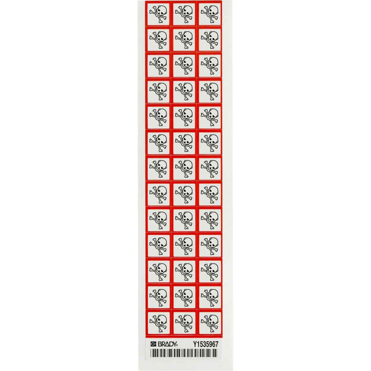 118899 GHS SEVERE TOXIC B235 39/CARD 5/8"