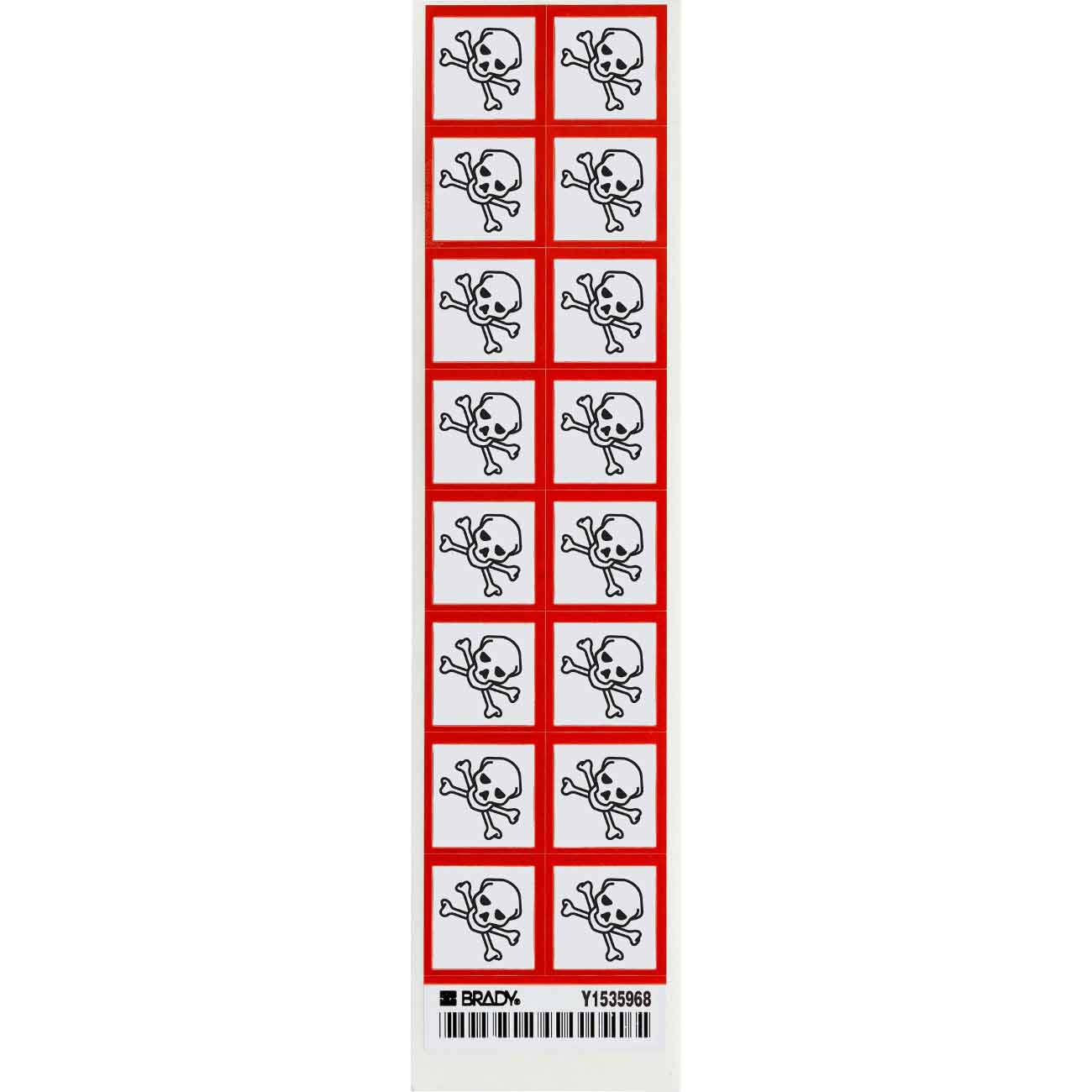 118900 GHS SEVERE TOXIC B235 16/CARD 1"