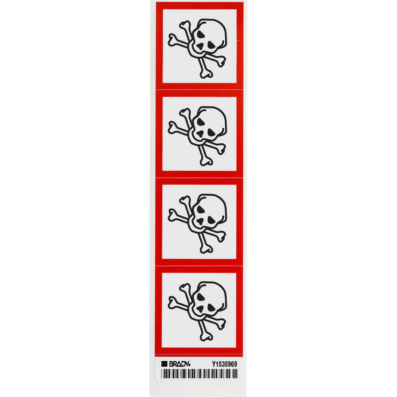 118901 GHS SEVERE TOXIC B235 4/CARD 2"