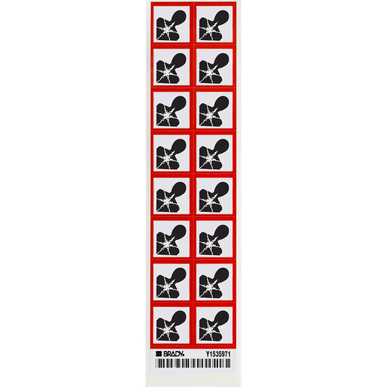 118906 GHS HEALTH DANGER B235 16/CARD 1"