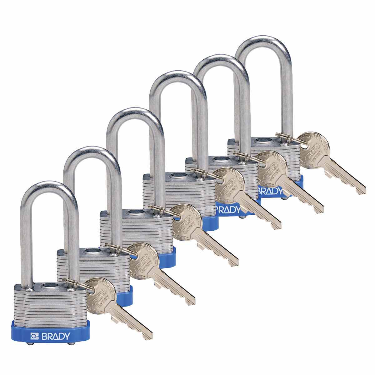 118974 Steel Padlock 2 in Steel Shkl KA BU 6PK
