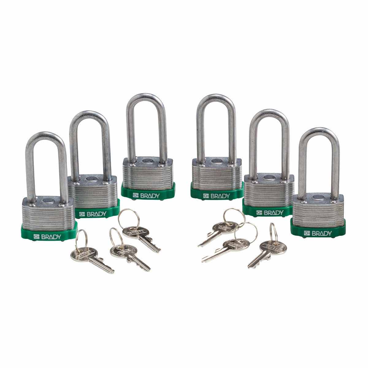 118976 Steel Padlock 2 in Steel Shkl KA GN 6PK