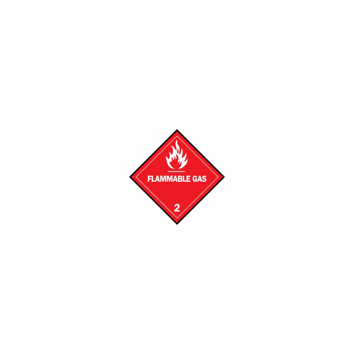 121066 B7569 4X4 WHT/RED 500/RL FLAMMABLE GAS