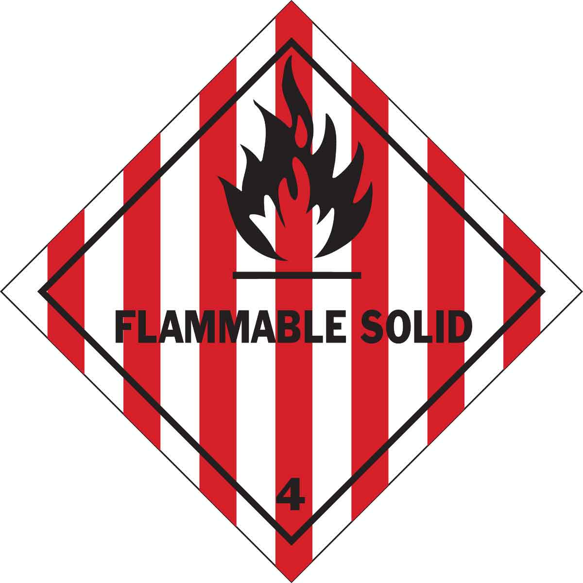 121068 B7569 4X4 BLK,RED/WHT 500/RL FLAM SOLID