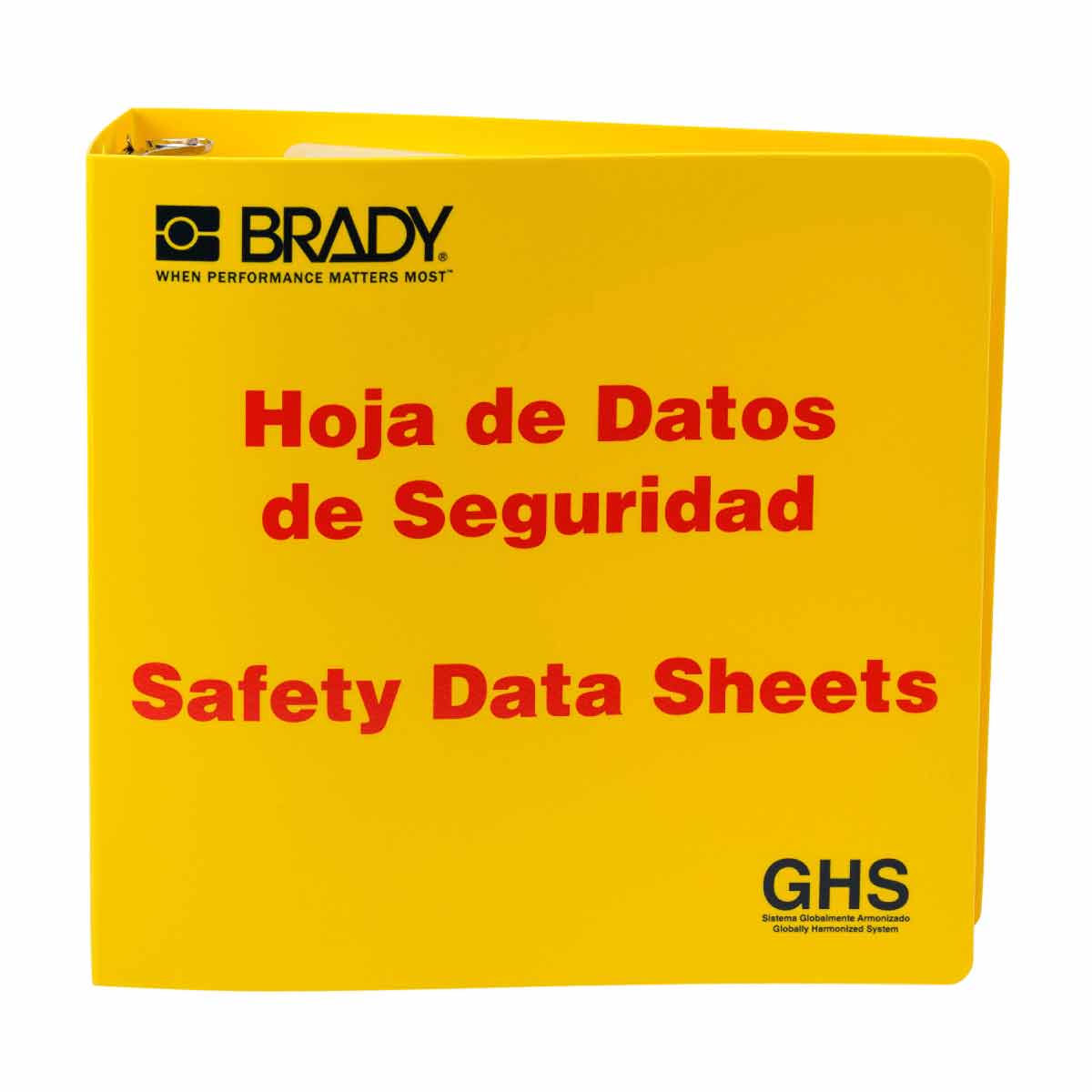 121186 GHS-3"SDS BINDER, SPANISH