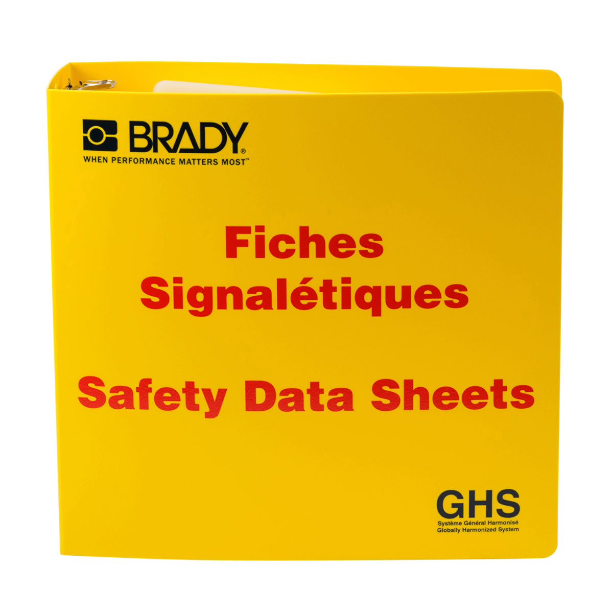 121187 GHS-3" SDS BINDER, FRENCH