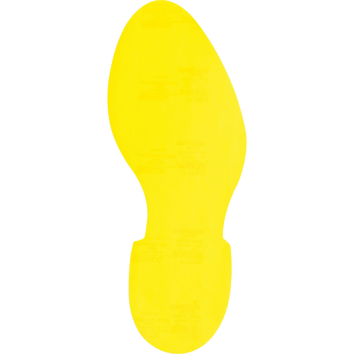 121406 B7569 VINYL FOOTPRINT-RIGHT 12" YEL 1 PC