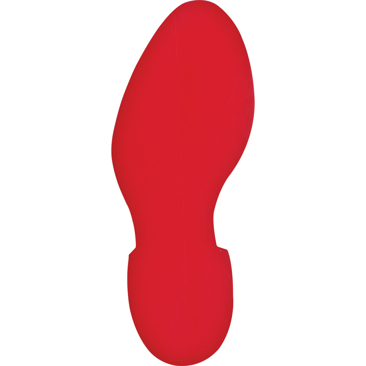 121409 B7569 VINYL FOOTPRINT-LEFT 12" RED 1 PC