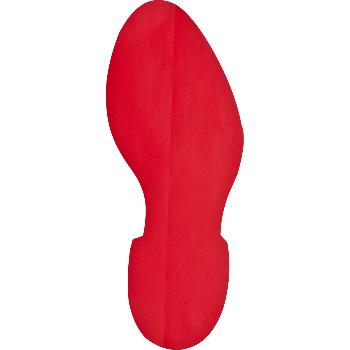 121410 B7569 VINYL FOOTPRINT-RIGHT 12" RED 1 PC