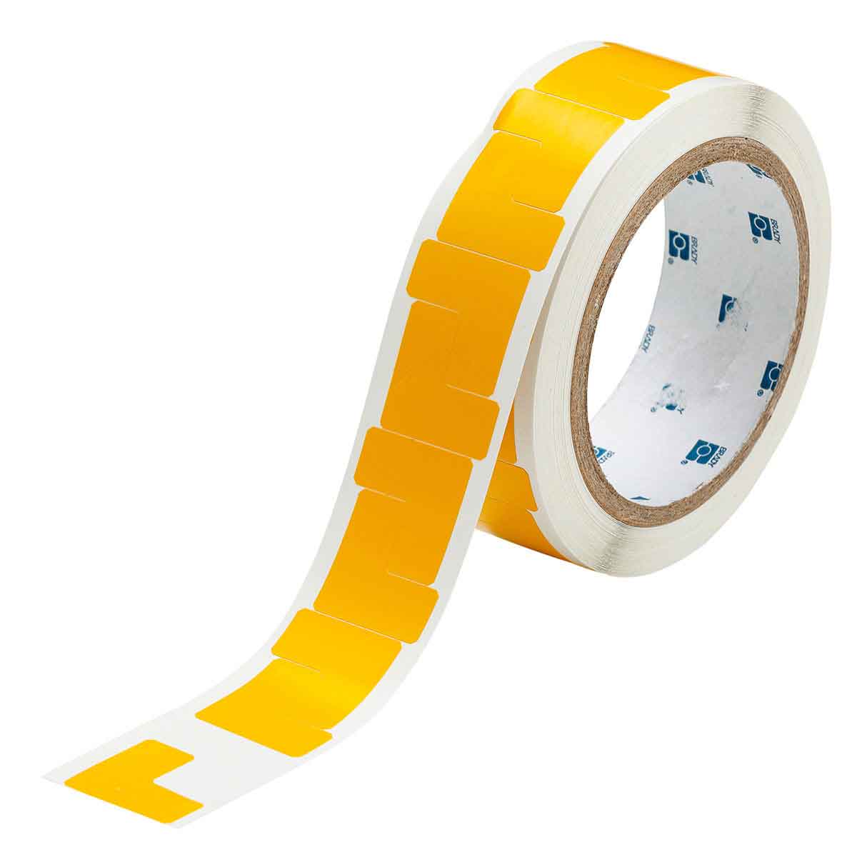 121415 B7569 YELLOW 1.1"X1.1" L-SHAPE