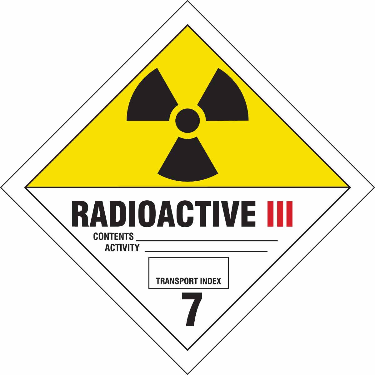 121441 X4 B,R,W/Y 500/RL RADIOACTIVE 3