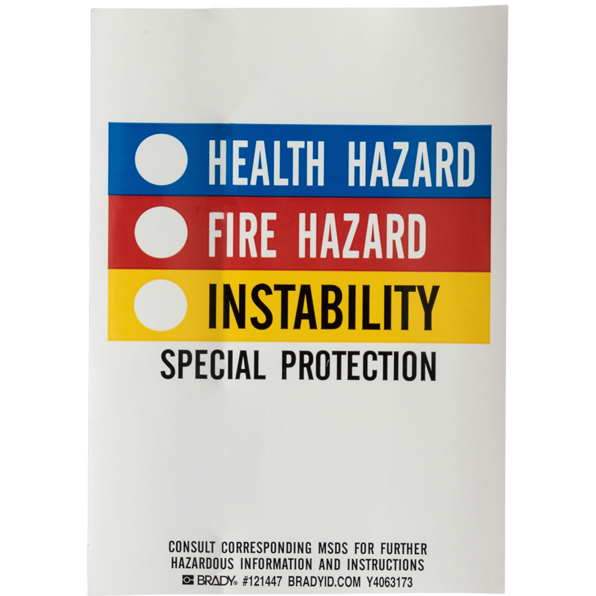 121447 B7569,5X7", HMIG BLANK LABEL,50/PKG