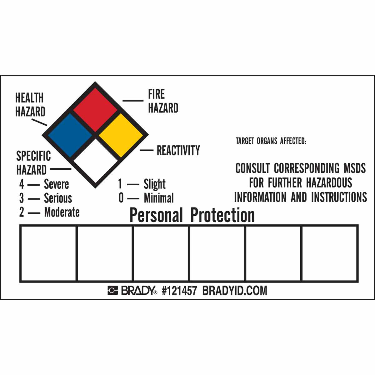 Brady Part: 121457 | Blank Write-On RTK Labels | BradyID.com